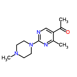 1-[4-Methyl-2-(4-methyl-1-piperazinyl)-5-pyrimidinyl]ethanone Structure