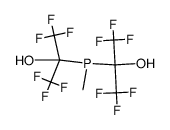 2,2'-(methylphosphinediyl)bis(1,1,1,3,3,3-hexafluoropropan-2-ol)结构式