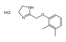 2-[(2,3-dimethylphenoxy)methyl]-4,5-dihydro-1H-imidazol-1-ium,chloride结构式