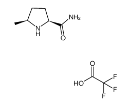 (2S,5S)-5-methyl-pyrrolidine-2-carboxylic acid amide trifluoroacetate结构式