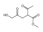 2-acetyl-5-hydroxy-4-oxo-pentanoic acid methyl ester结构式