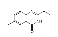 6-methyl-2-(1-methylethyl)quinazolin-4(3H)-one Structure