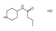 4-n-butyramidopiperidine hydrochloride结构式