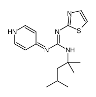 2-(2,4-dimethylpentan-2-yl)-1-pyridin-4-yl-3-(1,3-thiazol-2-yl)guanidine Structure