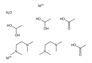 acetic acid,ethane-1,1-diol,nickel(2+),N,N,N',N'-tetramethylethane-1,2-diamine,hydrate结构式