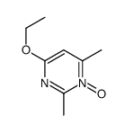 4-ethoxy-2,6-dimethyl-1-oxidopyrimidin-1-ium结构式