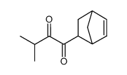 1-(bicyclo[2.2.1]hept-5-en-2-yl)-3-methylbutane-1,2-dione Structure