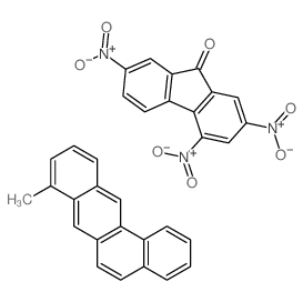 8-methylbenzo[a]anthracene,2,4,7-trinitrofluoren-9-one结构式