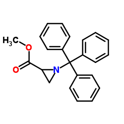 Methyl-1-tritylaziridin-2-carboxylat Structure