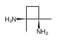 cis-1,2-diamino-1,2-dimethylcyclobutane结构式