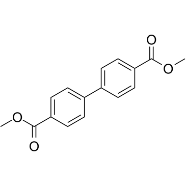 Biphenyl dimethyl dicarboxylate Structure