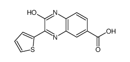 2-oxo-3-thiophen-2-yl-1H-quinoxaline-6-carboxylic acid结构式