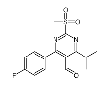 4-(4-Fluorophenyl)-5-formyl-6-isopropyl-2-methylsulfonylpyrimidine structure