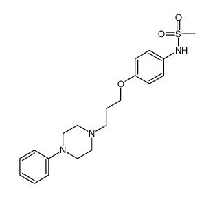 N-[4-[3-(4-phenylpiperazin-1-yl)propoxy]phenyl]methanesulfonamide Structure