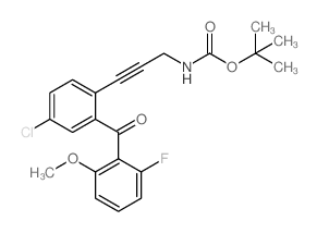 TERT-BUTYL (3-(4-CHLORO-2-(2-FLUORO-6-METHOXYBENZOYL)PHENYL)PROP-2-YN-1-YL)CARBAMATE picture