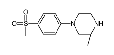 (3R)-3-methyl-1-(4-methylsulfonylphenyl)piperazine Structure