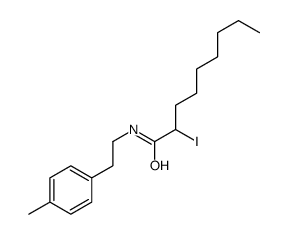 2-iodo-N-[2-(4-methylphenyl)ethyl]nonanamide结构式