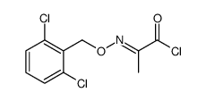 2-[(2,6-dichlorophenyl)methoxyimino]propanoyl chloride Structure