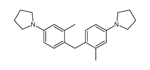 1-[3-methyl-4-[(2-methyl-4-pyrrolidin-1-ylphenyl)methyl]phenyl]pyrrolidine Structure