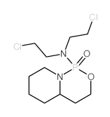 N,N-bis(2-chloroethyl)-10-oxo-9-oxa-1-aza-10$l^C11H21Cl2N2O2P-phosphabicyclo[4.4.0]decan-10-amine结构式