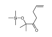 2-methyl-2-trimethylsilyloxyhept-6-en-3-one Structure