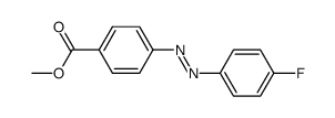 4-(4-Fluoro-phenylazo)-benzoic acid methyl ester结构式