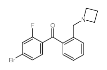 2'-AZETIDINOMETHYL-4-BROMO-2-FLUOROBENZOPHENONE picture