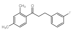 2',4'-DIMETHYL-3-(3-FLUOROPHENYL)PROPIOPHENONE结构式