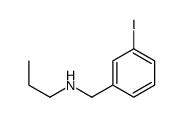 N-[(3-iodophenyl)methyl]propan-1-amine结构式