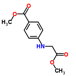 4-((2-甲氧基-2-氧乙基)氨基)苯甲酸甲酯结构式