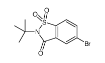 5-bromo-2-(tert-butyl)benzo[d]isothiazol-3(2H)-one 1,1-dioxide结构式