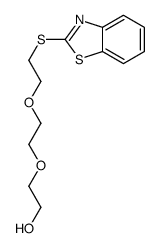 2-[2-[2-(1,3-benzothiazol-2-ylsulfanyl)ethoxy]ethoxy]ethanol结构式