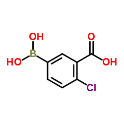 5-Borono-2-chlorobenzoicacid Structure