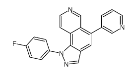 1-(4-Fluorophenyl)-5-(3-pyridinyl)-1H-pyrazolo[3,4-f]isoquinoline Structure