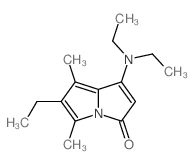 1-diethylamino-6-ethyl-5,7-dimethyl-pyrrolizin-3-one Structure