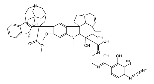 N-(4-azido-3-iodosalicyl)-N'-beta-aminoethylvindesine结构式