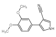 4-(3,4-dimethoxyphenyl)-1h-pyrrole-3-carbonitrile结构式