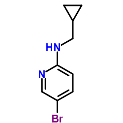 5-bromo-N-(cyclopropylmethyl)pyridin-2-amine structure