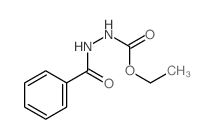 Hydrazinecarboxylicacid, 2-benzoyl-, ethyl ester Structure