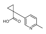 1-(6-methylpyridin-3-yl)cyclopropane-1-carboxylic acid Structure