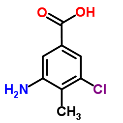 3-Amino-5-chloro-4-methylbenzoic acid Structure