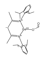 (CH3)2(C3HN2Ge)(2,6-iPr2C6H3)2OCHO结构式