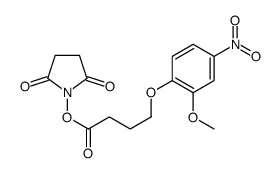 (2,5-dioxopyrrolidin-1-yl) 4-(2-methoxy-4-nitrophenoxy)butanoate Structure