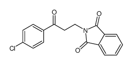 2-[3-(4-chlorophenyl)-3-oxopropyl]isoindole-1,3-dione结构式