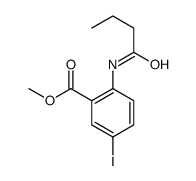 methyl 2-(butanoylamino)-5-iodobenzoate Structure