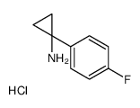 Cyclopropanamine, 1-(4-fluorophenyl)-, hydrochloride structure