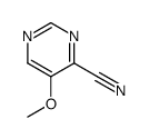 4-Pyrimidinecarbonitrile, 5-methoxy- (9CI) structure