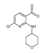 2-Pyridinamine, 6-chloro-3-nitro-N-(tetrahydro-2H-pyran-4-yl)-结构式