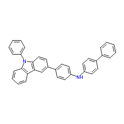 3-[4-(4-联苯基氨基)苯基]-9-苯基咔唑结构式