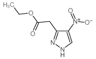 (4-硝基-1H-吡唑-3-基)乙酸乙酯结构式